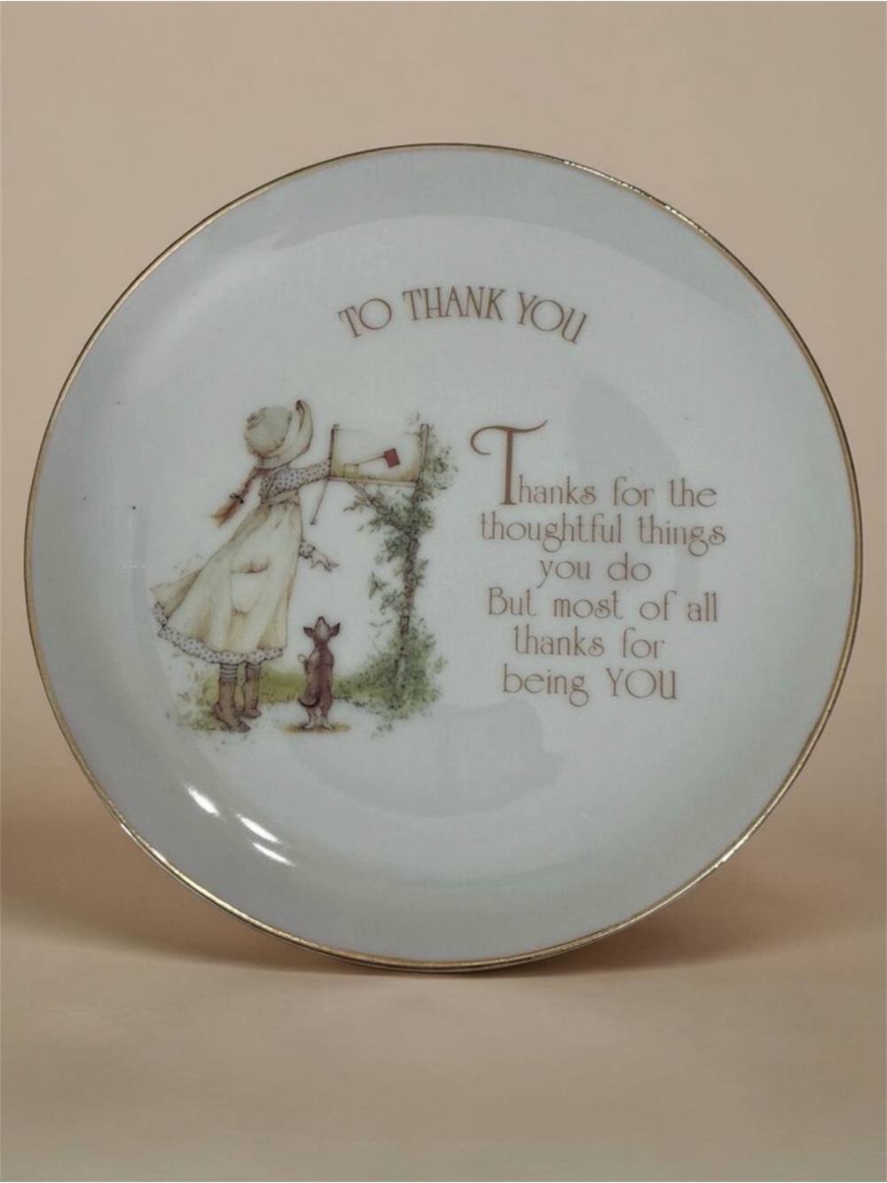 Vintage Holly Hobbie Lasting Memories Genuine Porcelain Collective Plate